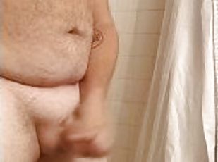 Masturbating in the guest shower