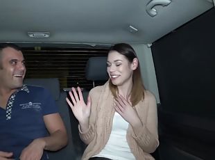Wild fucking in the back of the van with natural tits Jenica Bell