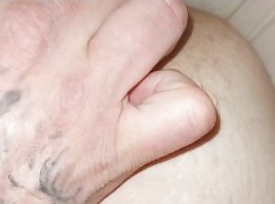 masturbação, amador, anal, maduro, pénis-grande, gay, dedos, sozinho, pénis