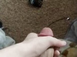 Stroking my dick while YouTube plays
