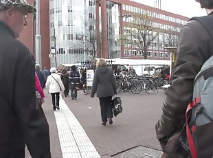 While fucking an Amsterdam hooker he grabs her great ass