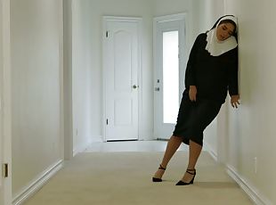Gropu sex with a nun fetish and sluts Dana Vespoli & Julia Ann