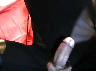 My big cock exhibited by webcam, I have a very stiff band with a transparent jumpsuit