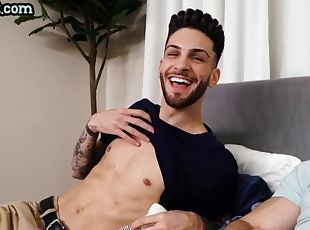 anal, ejaculation-sur-le-corps, gay, percé, musclé, tatouage