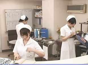 ázsiai, nővérke, kemény, japán, kórház, egyenruha, valóságshow