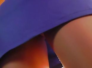 Hidden cam shows her cute little panties