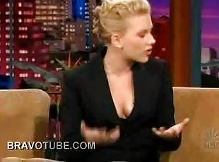Scarlett Johansson's Incredibly Hot Cleavage At Jay Leno's Show