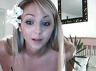 blonde, webcam