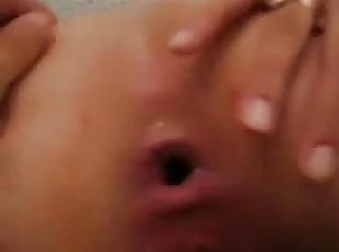 Homemade video of a crazy couple stretching anal hole