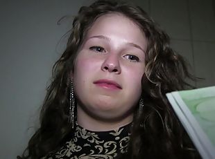 Few hundred Euros and this shy teen becomes the ultimate slut