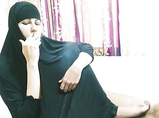 sieva, amatieris, arābiete, pēdas, fetišs, smēķēšana