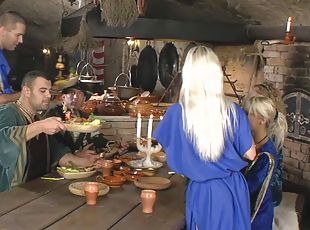 Medieval tavern filled with people ready to fuck hard