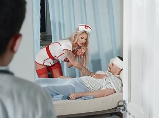 Doctor with a long schlong fucking busty nurse Brooklyn Blue