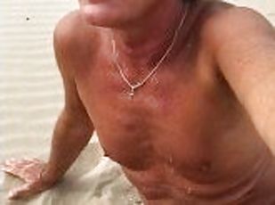 UltimateSlut Christophe NUDE BEACH PART 7 PUBLIC CUMSHOT COVERED WITH SPERM