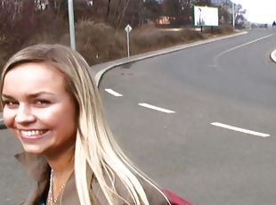 Gorgeous Czech Blonde Amateur Ex Model Takes Dick In Public