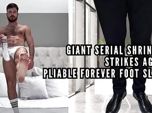 gay, escravo, pés, sozinho, gigante