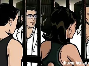 Archer porn - prison sex with lana