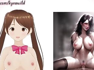 dyakol-masturbation, labasan, tamod, anime, hentai, morena, babaing-dominante