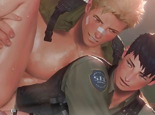 Yaoi Recruit Soldier Teaches Sex