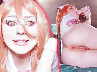 JOI RolePlay: Sexy Nurse Power from Chainsaw Man Offers Sexual Therapy To Remove Your Tension