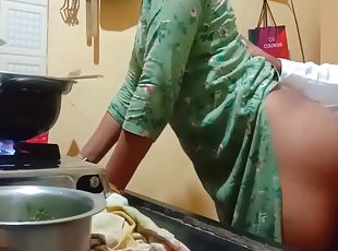 esposa, amateur, indio, primera-persona, cocina, webcam