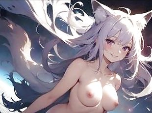 Beautiful Naked FoxGirl [3]