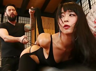 Asian slave girl impresses with how tight her pussy feels