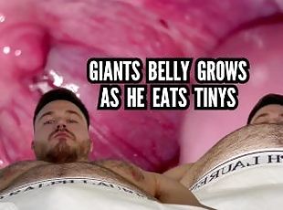 Giants belly grows as he eats - giants vore