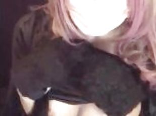 Individual video Video of a transvestite wearing cat ears masturbating online